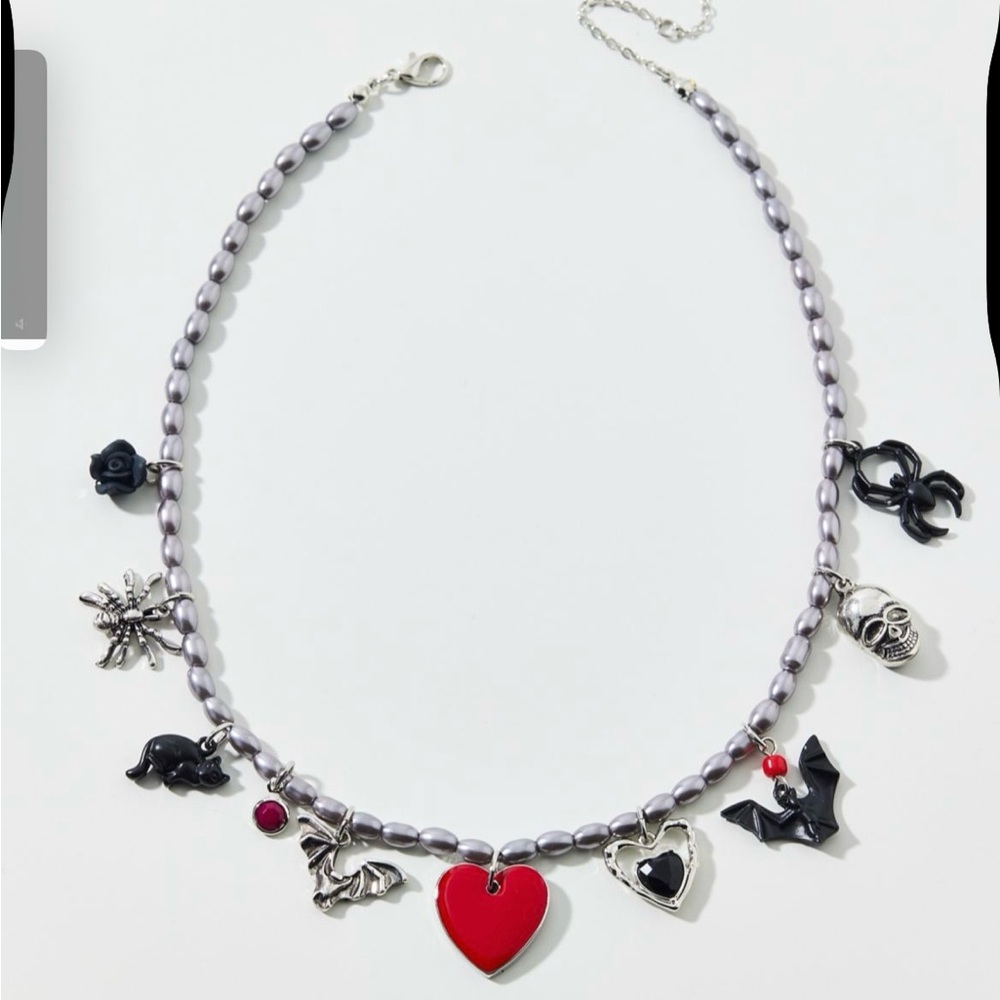 NWT Urban Outfitters Lilith Charm Necklace 16 inch w Extender Halloween Gothgirl